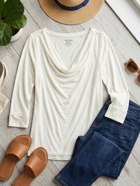 Toad&Co Eco-Friendly Cowl Neck Top - Size Medium